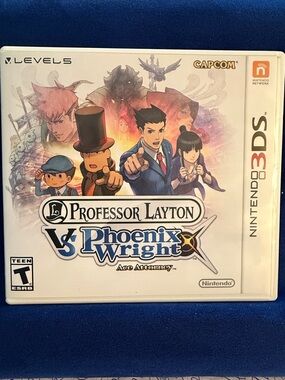 Nintendo Professor Layton vs. Phoenix Wright Ace Attorney 3DS 2014 CIB Rare